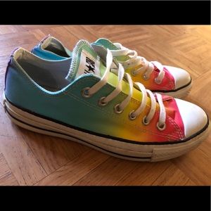 Rainbow converse sneakers